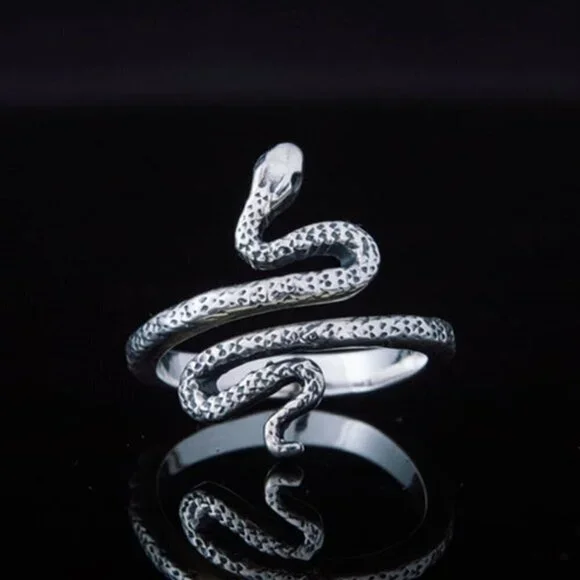 Unique Trendy Snake Finger Rings for Women/Man, INDN8425 - Picture 7 of 9